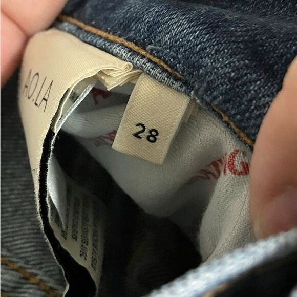 Alice & Olivia Floral Embroidered Jeans High Rise Girlfriend Slim 28 - Picture 9 of 13